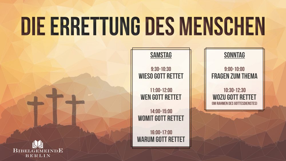 Die Errettung des Menschen